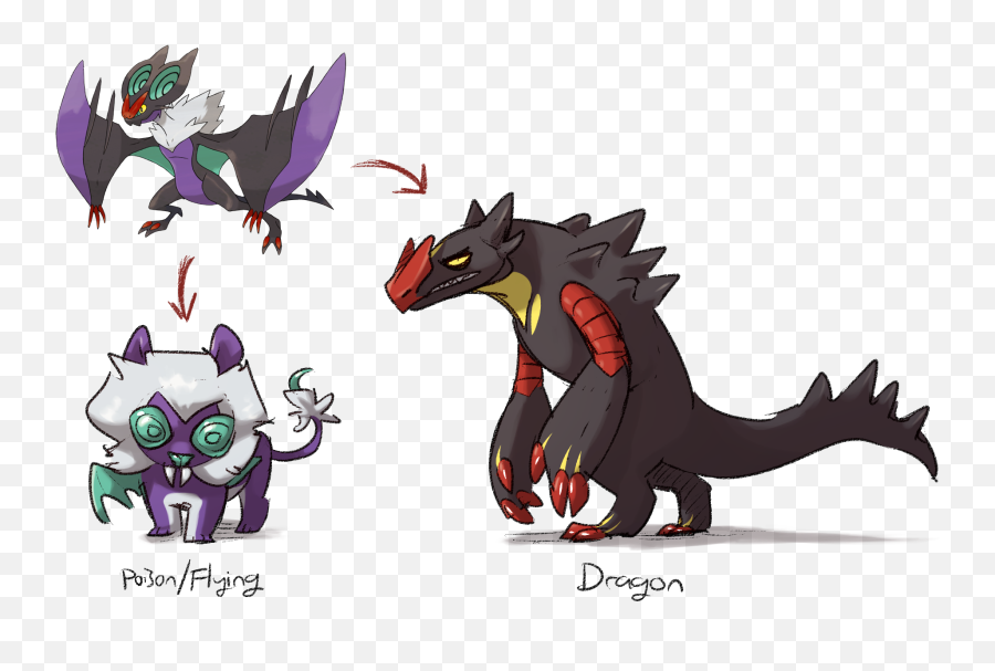 What If Pokemon Were Fusions Broken Down Into Their - Pokémon Firered And Leafgreen Png,Giratina Png
