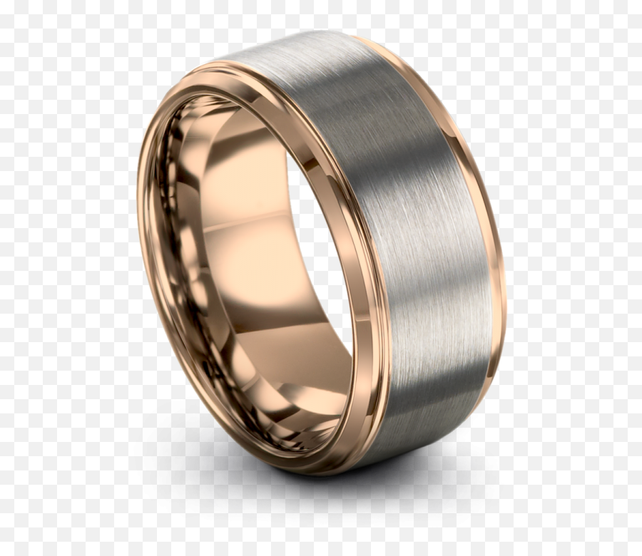 Galena Gray Rose Gold 10mm Wedding Ring - Wedding Band Wedding Ring Png,Wedding Ring Png