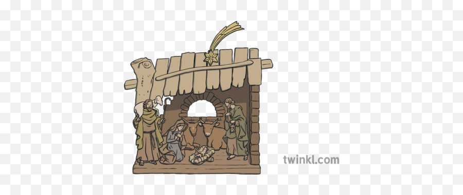 Spanish Traditional Belen Nativity - Cartoon Png,Nativity Png