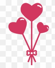 Free Online Balloon Love Peach Heart Vector For - Balon Png