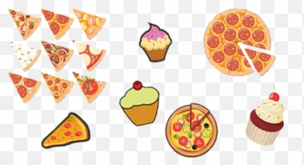 Download New Group Pizza And Cupcakes - Pizza And Cupcakes Pizza Slice Art Png,Cupcakes Png
