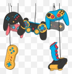Video Game Controller Joystick Online - Transparent Games Clipart png