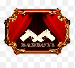 Badboys Gold Logo With Two Golden Guns Iphone Cover - 2011 png