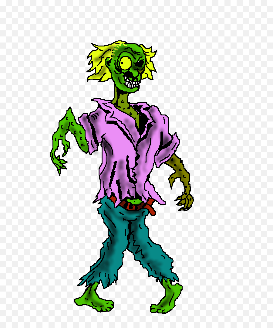 Free Zombie Clip Art - Zombie Transparent Background Png Cartoon Halloween Zombie Png,Transparent Zombie
