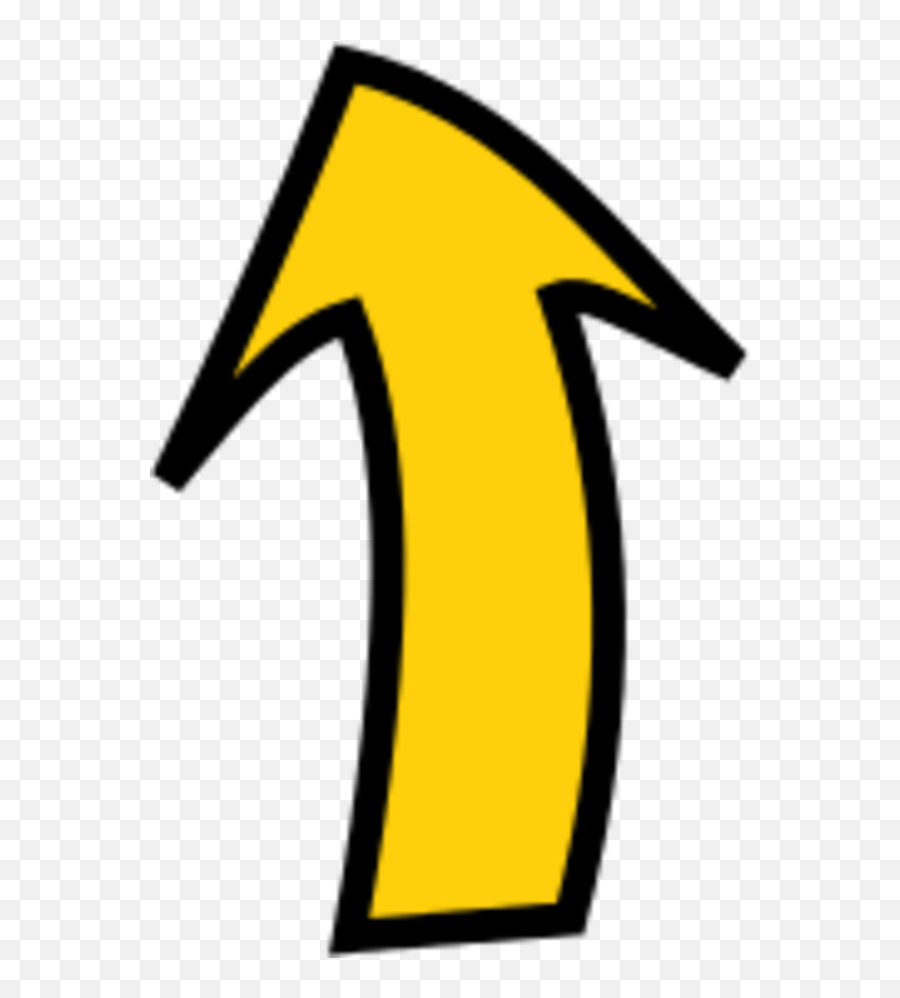 Download Arrow Pointing Up - Yellow Curved Arrow Clipart Png Yellow Arrow Pointing Up,Curved Arrows Png