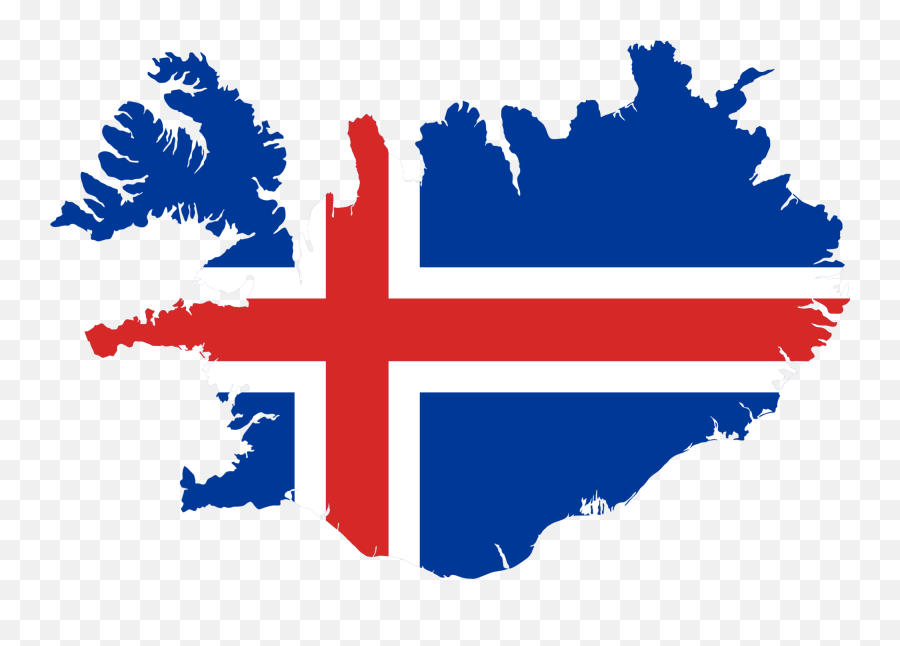 Iceland Flag Map Clipart Free Download Transparent Png - Iceland Flag Png,Guyana Flag Png