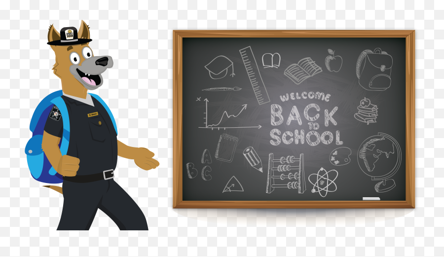 Welcome Back To School Safety Tips And More With Officer - Blackboard Png,Welcome Back Png