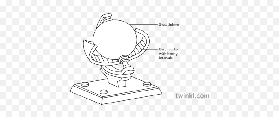 Campbell Stokes Sunshine Recorder Equipment Geography - Campbell Stokes Sunshine Recorder Diagram Png,Sun Shine Png