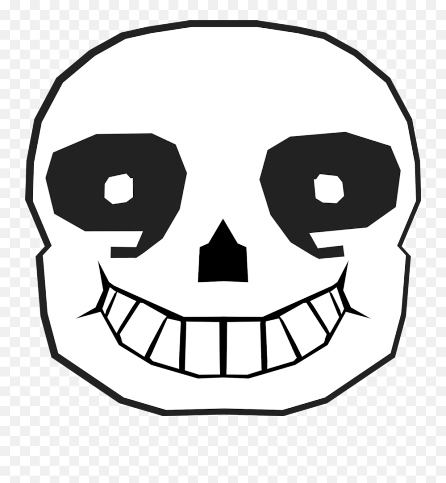 Undertale San His Face Clipart - Gingerbread Man Black And White Clipart Png,Sans Face Png