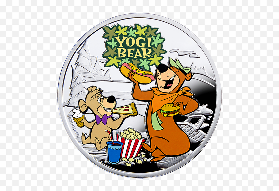 Sterling Silver Coin - Dessin Animé Yogi L Ours Png,Yogi Bear Png