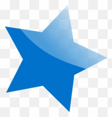 Library Of Star Png Freeuse Stock Clear Background Files - Blue Star Png,Star Transparent Background