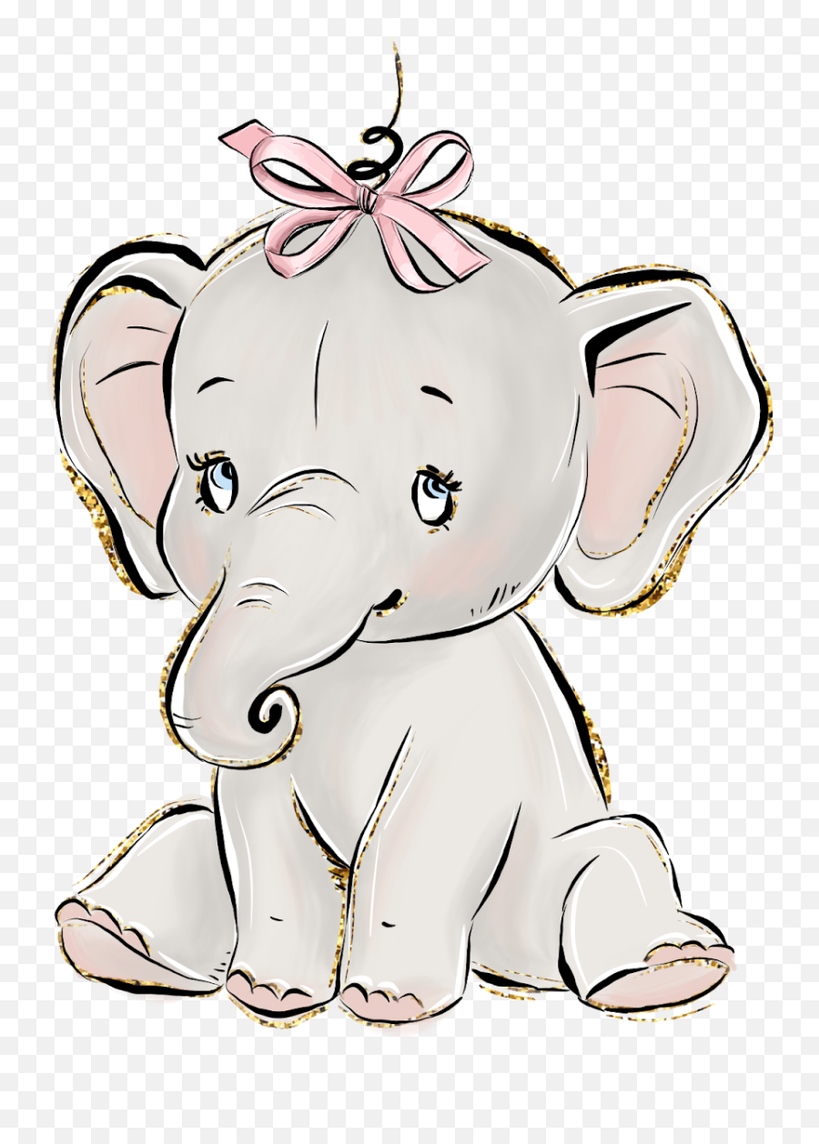 Png Elefantinho Elefante Watercolor Elefantinha - Elefante Png Baby Rosa,Watercolor Png