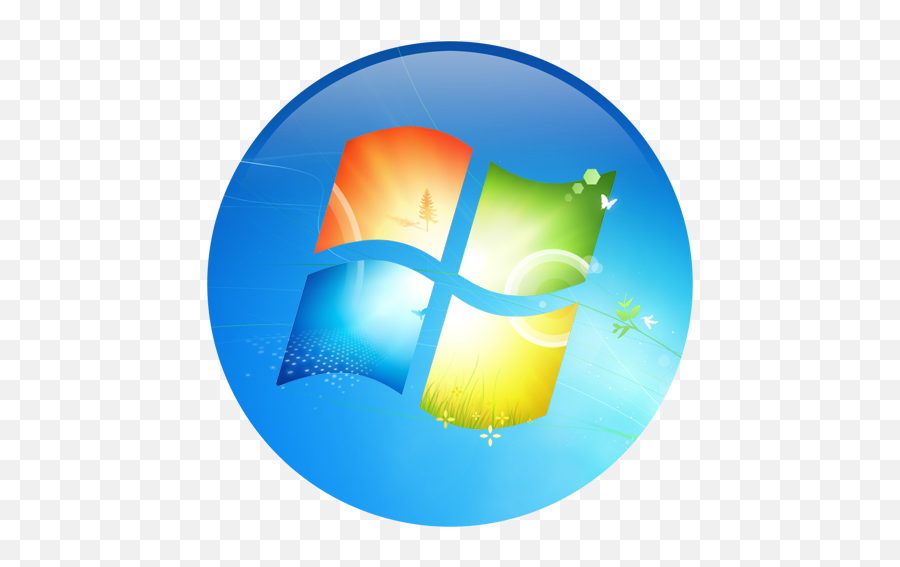 E - Start Windows 7 Button Png,Windows 7 Start Icon