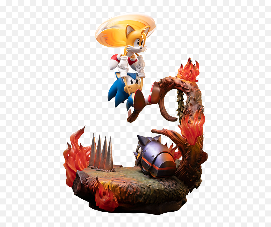 Sonic And Tails Statue - Tails Sonic The Hedgehog Png,Sonic The Hedgehog Transparent