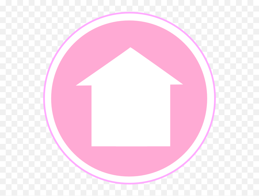 Light Pink Home Icon Clip Art - Vector Clip Art Dot Png,House Circle Icon