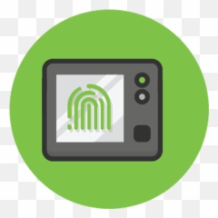 Digital Biometric System Png Transparent Image Arts - Time Attendance Machine Icon