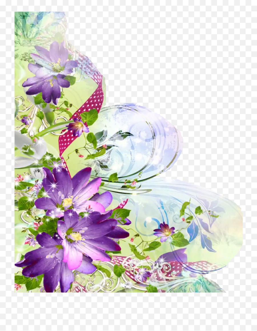 Light Flower Background Png Free Pic