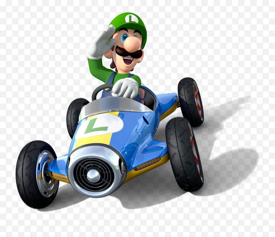 Download Hd Luigi In Mario Kart 8 - Mario Kart 8 Luigi Png,Mario And Luigi Transparent