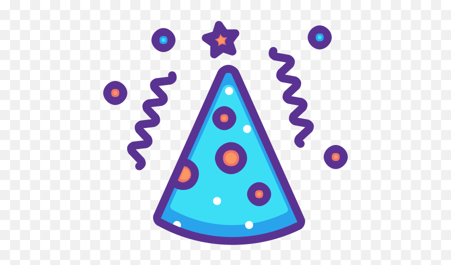 Party Hat Emoji Png 2 Image - Birthday Hat Icon Png,New Years Hat Transparent
