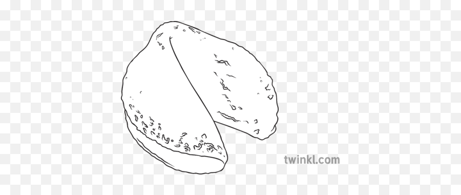 Fortune Cookie General Chinese Food Eating Secondary Bw Rgb - Sketch Png,Fortune Cookie Png