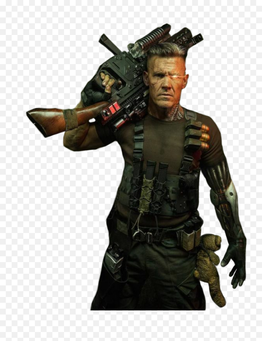 Brolin Josh Mercenary Figurine Hq Png - Cable Deadpool 2 Hd,Deadpool Transparent Background