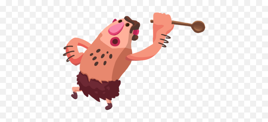 Tilting Point Support - Dino Bash Cave Man Png,Caveman Png