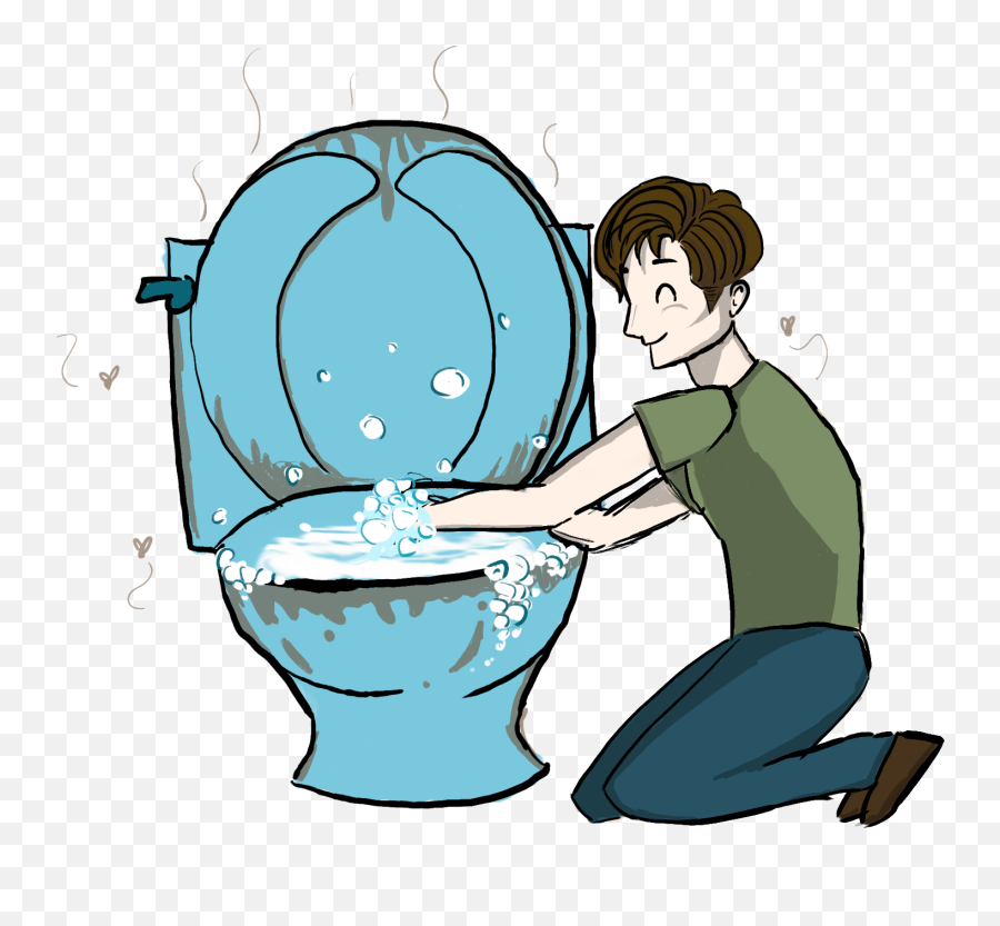 Download Clipart Toilet Flush - Cartoon Full Size Transparent Washing Hands Cartoon Png,Toilet Transparent