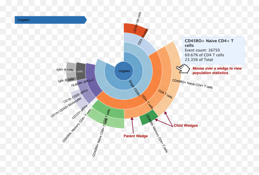 Population Sunburst U2013 Cytobank - Sunburst Plot With Percentages Png,Sunburst Png
