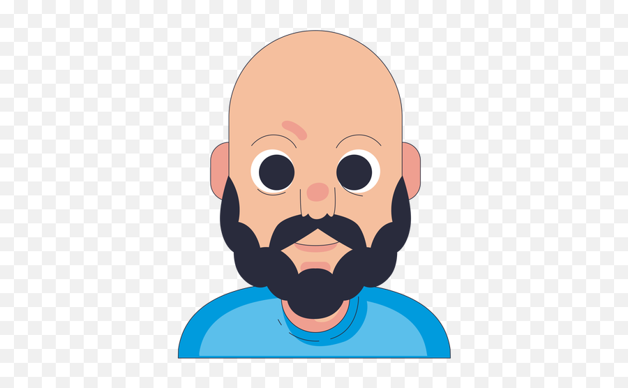 Moustache Beard Scalable Vector Graphics Clip Art - Bald Bald Man Beard  Cartoon Png,Bald Head Png - free transparent png images 