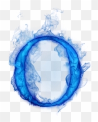 Blue Fire Letters Png Picture 453837 Flame - Fire Letter O Png