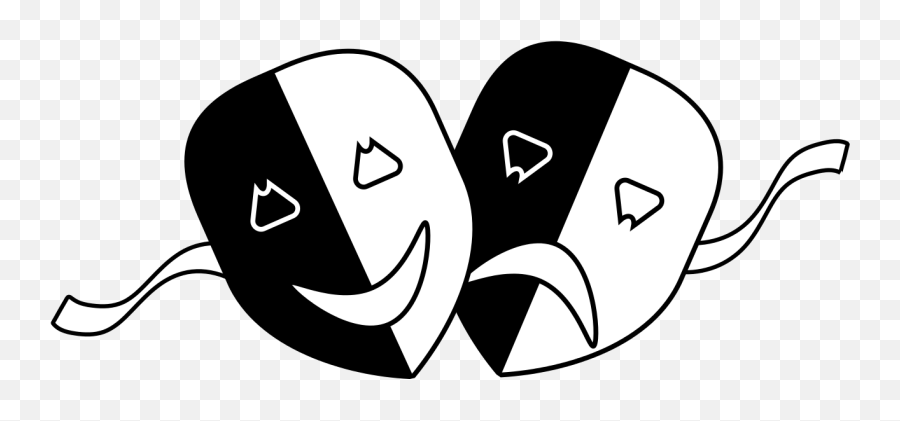 Theatre Masks Svg - Theatre Masks Png,Drama Masks Png