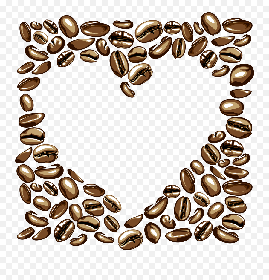Beans Vector Circle Coffee Picture - Coffee Bean Shape Heart Png,Coffee Bean Vector Png