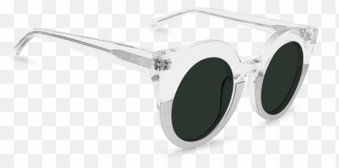 Halo Transparent Butterfly Sunglasses - Plastic png