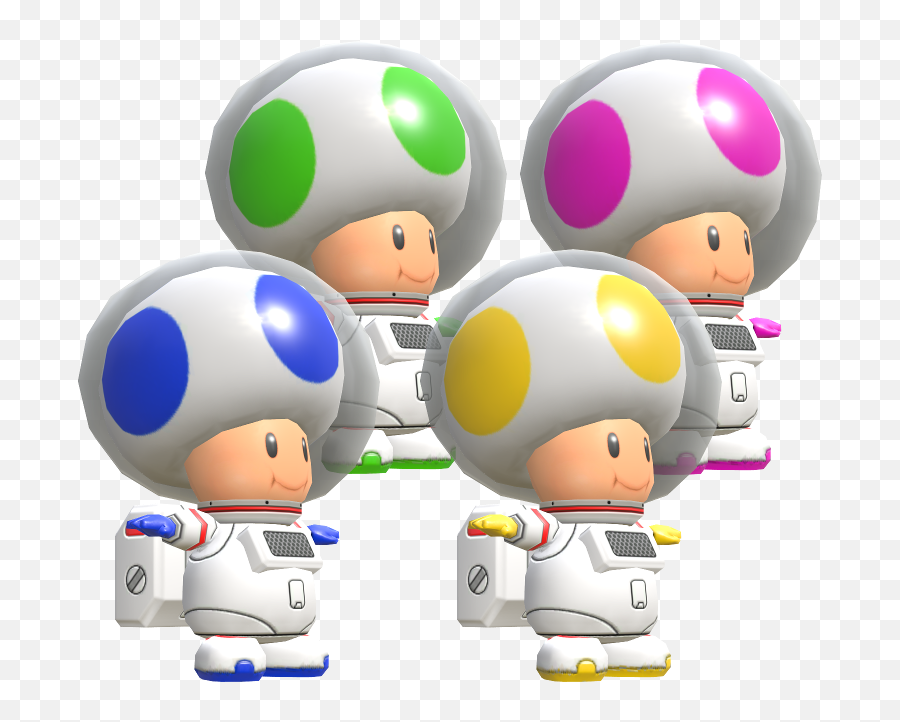 Wii U - Mario Kart 8 Toad Space Suit The Models Resource Super Mario Space Toad Png,Space Suit Png