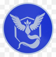Pokemon Go Team Mystic Blue Background Sticker - Team Blue Pokemon Go Png,Pokemon Go Logo Transparent