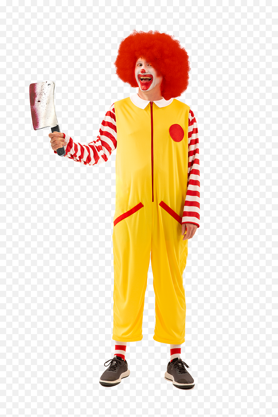 Mens Ronald Clown Costume - Deguisement Ronald Mcdonald Png,Clown Hair Png