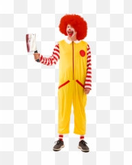 Mens Ronald Clown Costume - Deguisement Ronald Mcdonald Png,Clown Hair Png