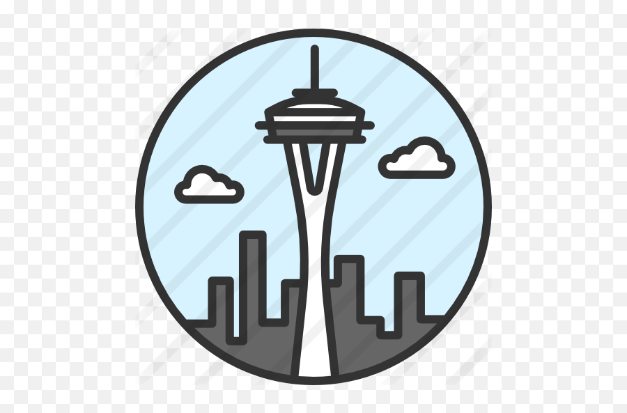 Picture - Easy Simple Space Needle Drawing Png,Space Needle Png