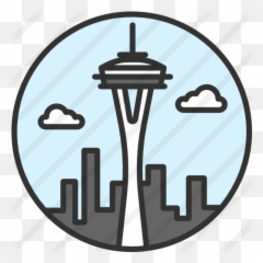 Picture - Easy Simple Space Needle Drawing Png,Space Needle Png