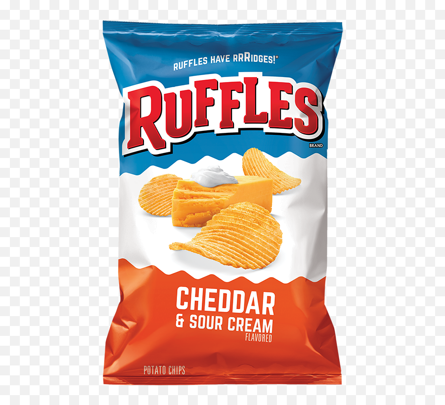 Cheddar Sour Cream Flavored Potato - Ruffles Cheddar And Sour Cream Calories Png,Ruffles Png