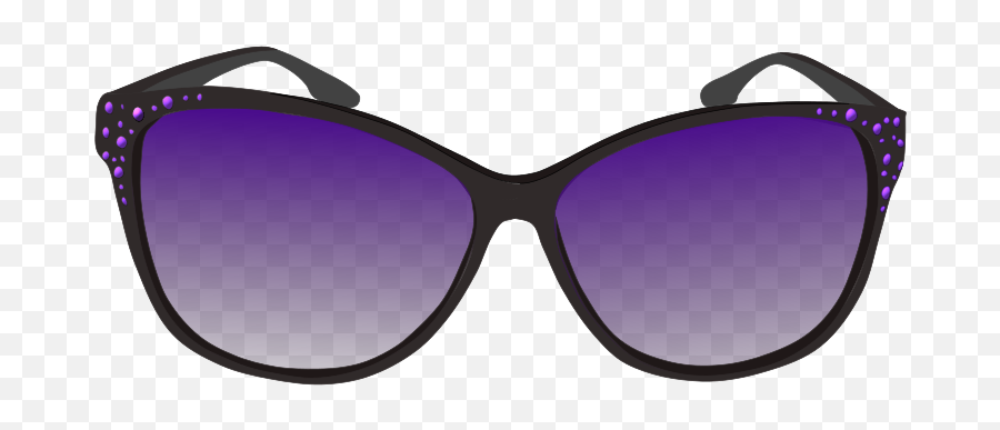 Library Of Sun Glasses Clip Art Free Black And Shite Png - Clip Art Of A Sunglasses,Round Sunglasses Png
