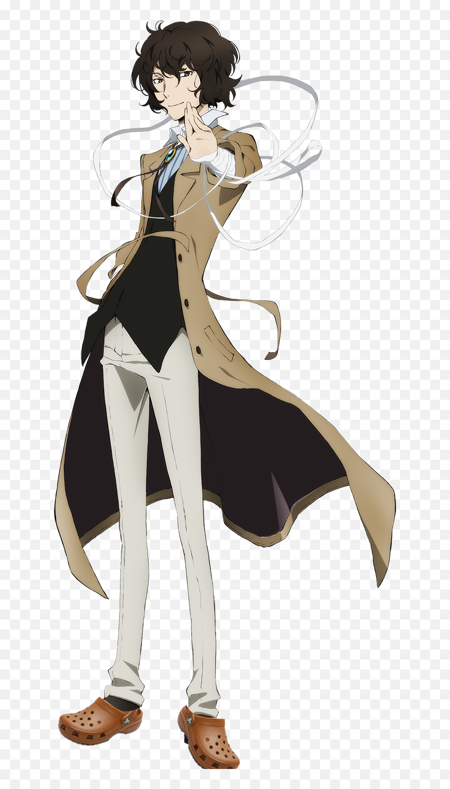 Anime Characters With Crocs Dms Open Ar Twitter U201cosamu - Bungou Stray  Dogs Dazai Costume Png,Anime Character Png - free transparent png images -  