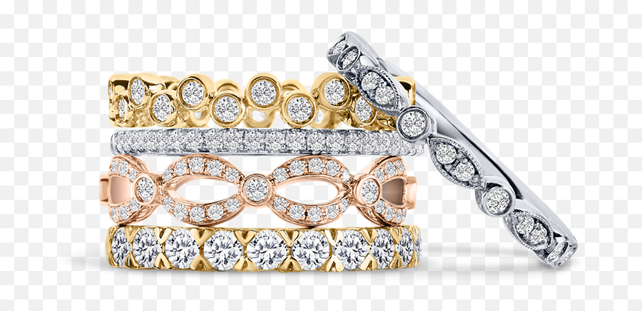 Wedding Bands - Jewel Box Morgan Hill Stackable Diamond Ring Png,Wedding Ring Png