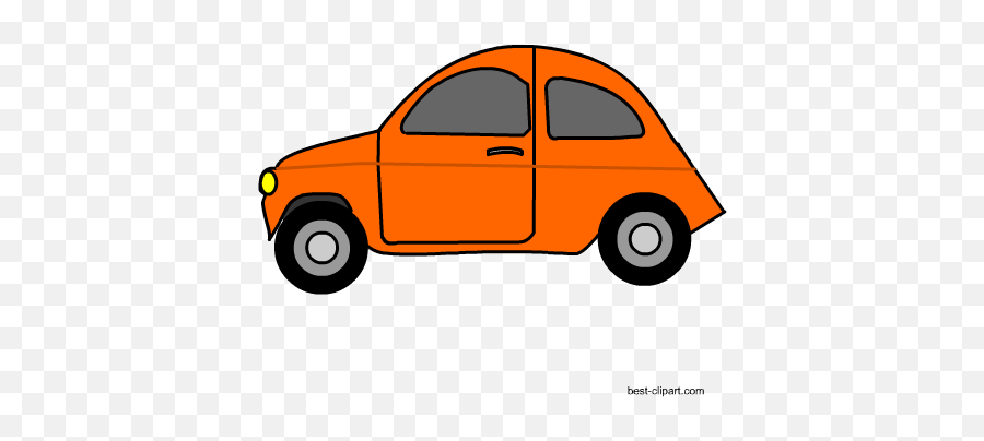 Cute Orange Car Clipart - Orange Car Clipart Full Size Png Orange Cars Clipart,Car Clipart Png