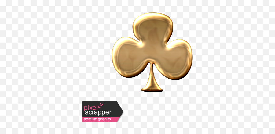 Gold Clover Shape Graphic By Marisa Lerin Pixel Scrapper - Illustration Png,Clover Transparent