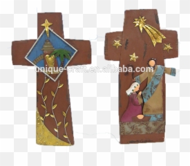 Handmade Religious Cross Wood - Craft png