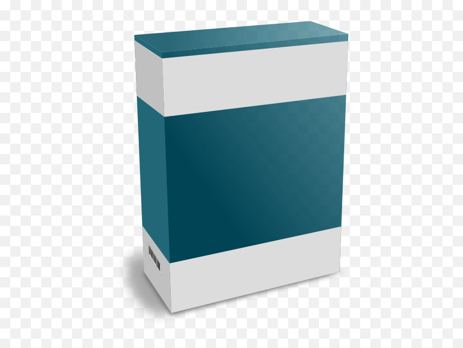 Software Carton Box With No Text Clip Art - Box Software Png,Box Clipart Png