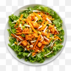 Buffalo Chicken Ranch Salad - Salad Transparent Png Top Down,Salad Transparent