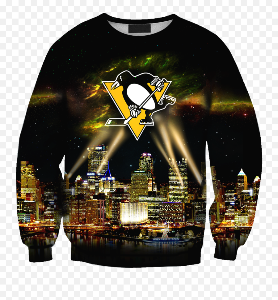 Skyline Pittsburgh Penguins 3d Full Over Print Hoodie - Xo Tour Life Hoodie Png,Pittsburgh Penguins Png