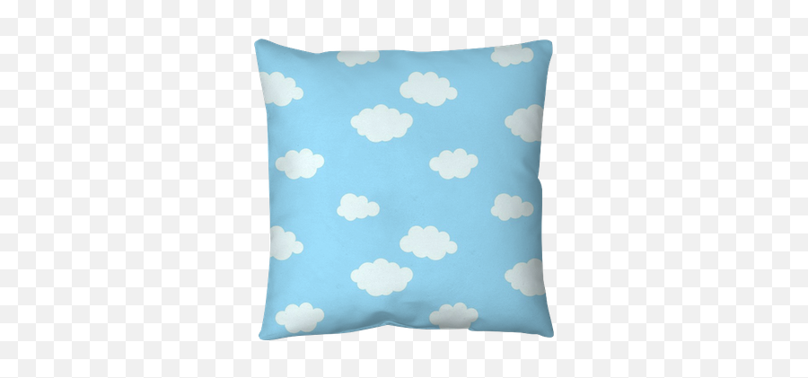 Seamless Pattern With Cartoon Clouds Throw Pillow U2022 Pixers - We Live To Change Decorative Png,Cartoon Clouds Png